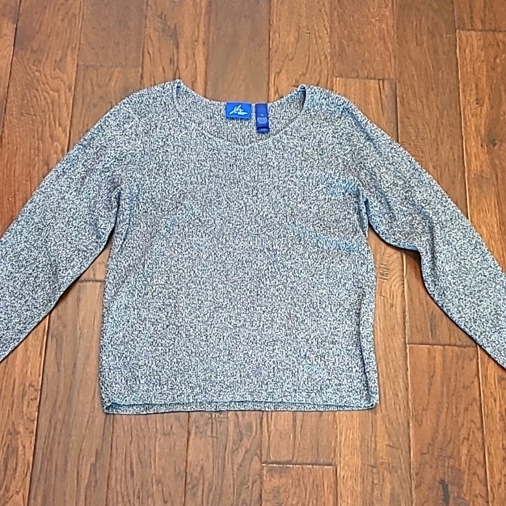 JH Collectibles women's ribbed black/white blend sweater size 3X